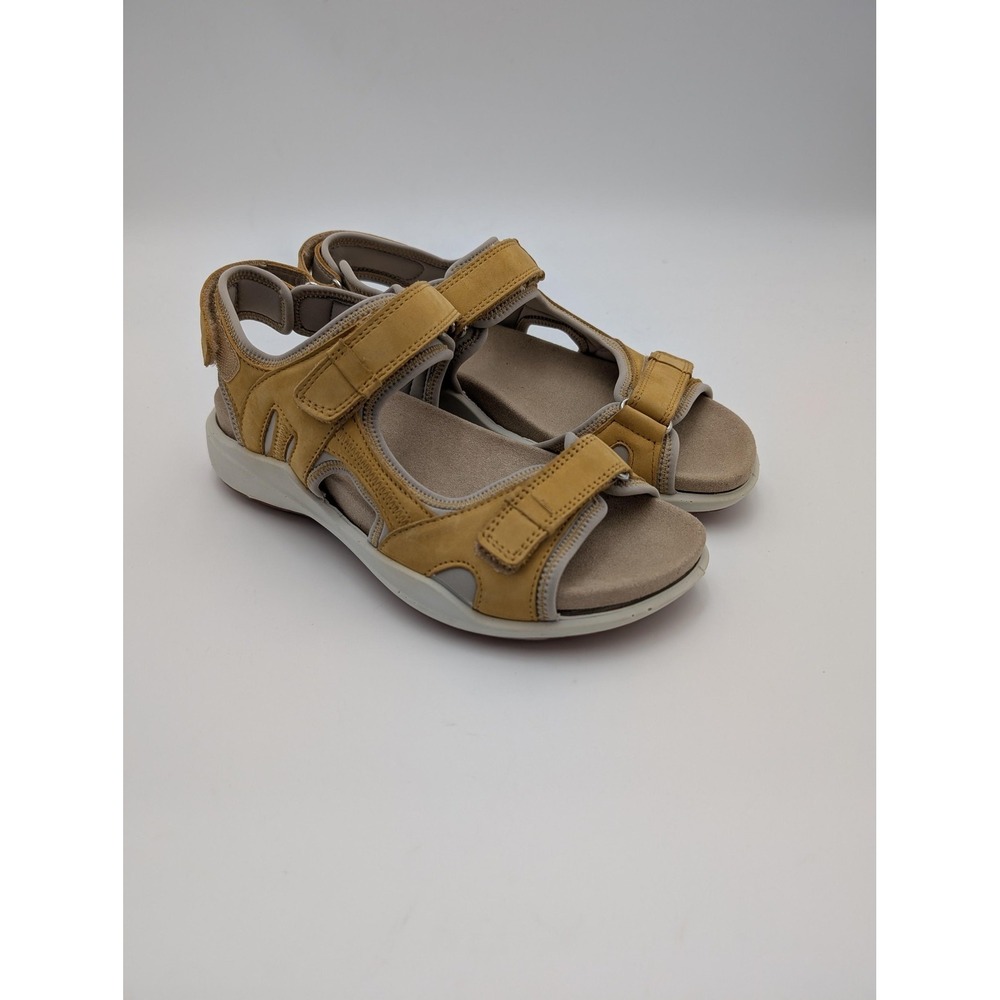 Romika Shoes Womens Size 6.5 Brown‎ Strappy Sandals Wedge Adjustable Comfort